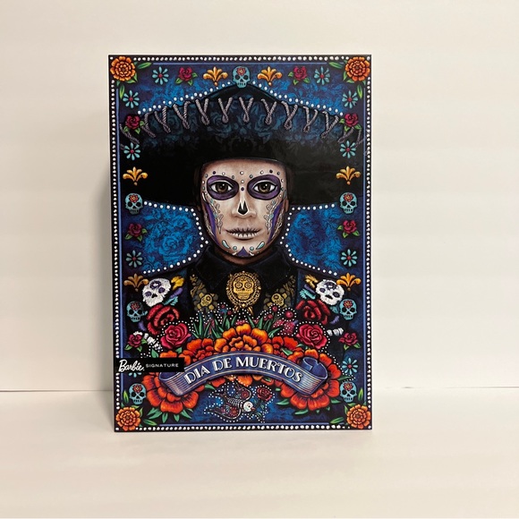 Mattel 2022 Signature Barbie Ken Día De Muertos Doll #HBY10.